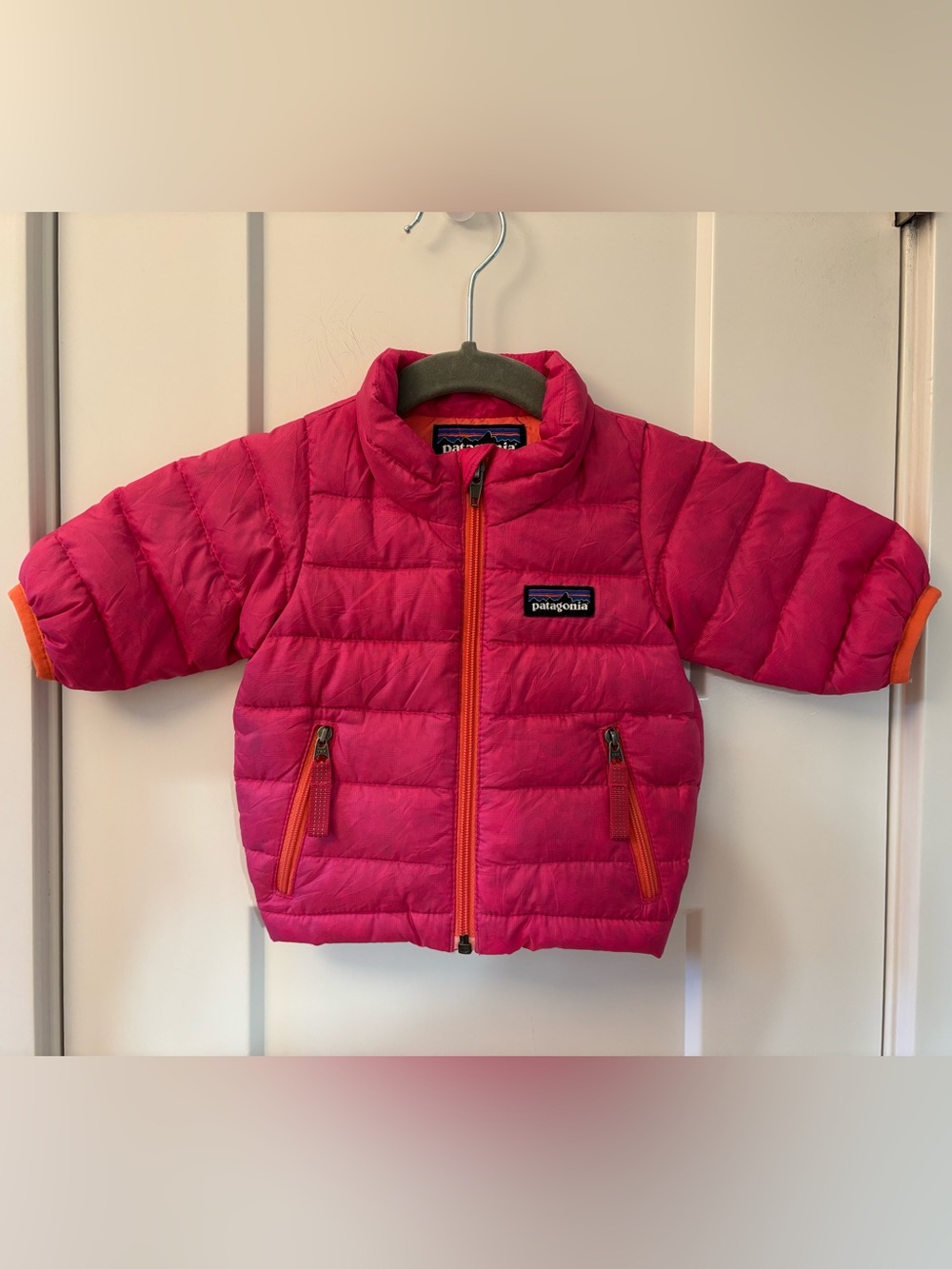 Patagonia Baby 0M Down Puffer Jacket Outdoor Lightweight Pink Newborn
